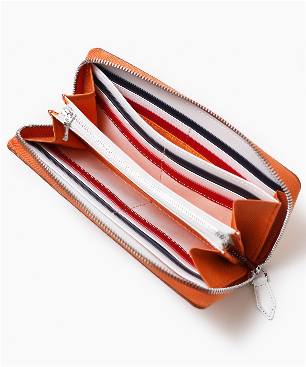 カステルバジャック カルネ小物 ラウンドファスナー長財布 カード段18