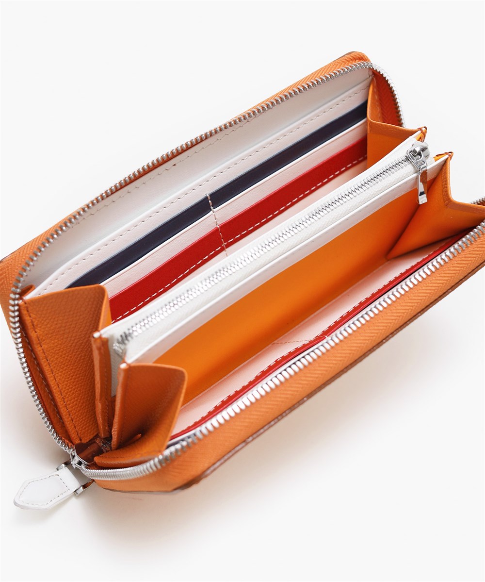 カステルバジャック カルネ小物 ラウンドファスナー長財布 カード段18