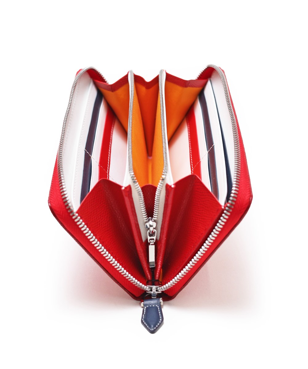 カステルバジャック カルネ小物 ラウンドファスナー長財布 カード段18