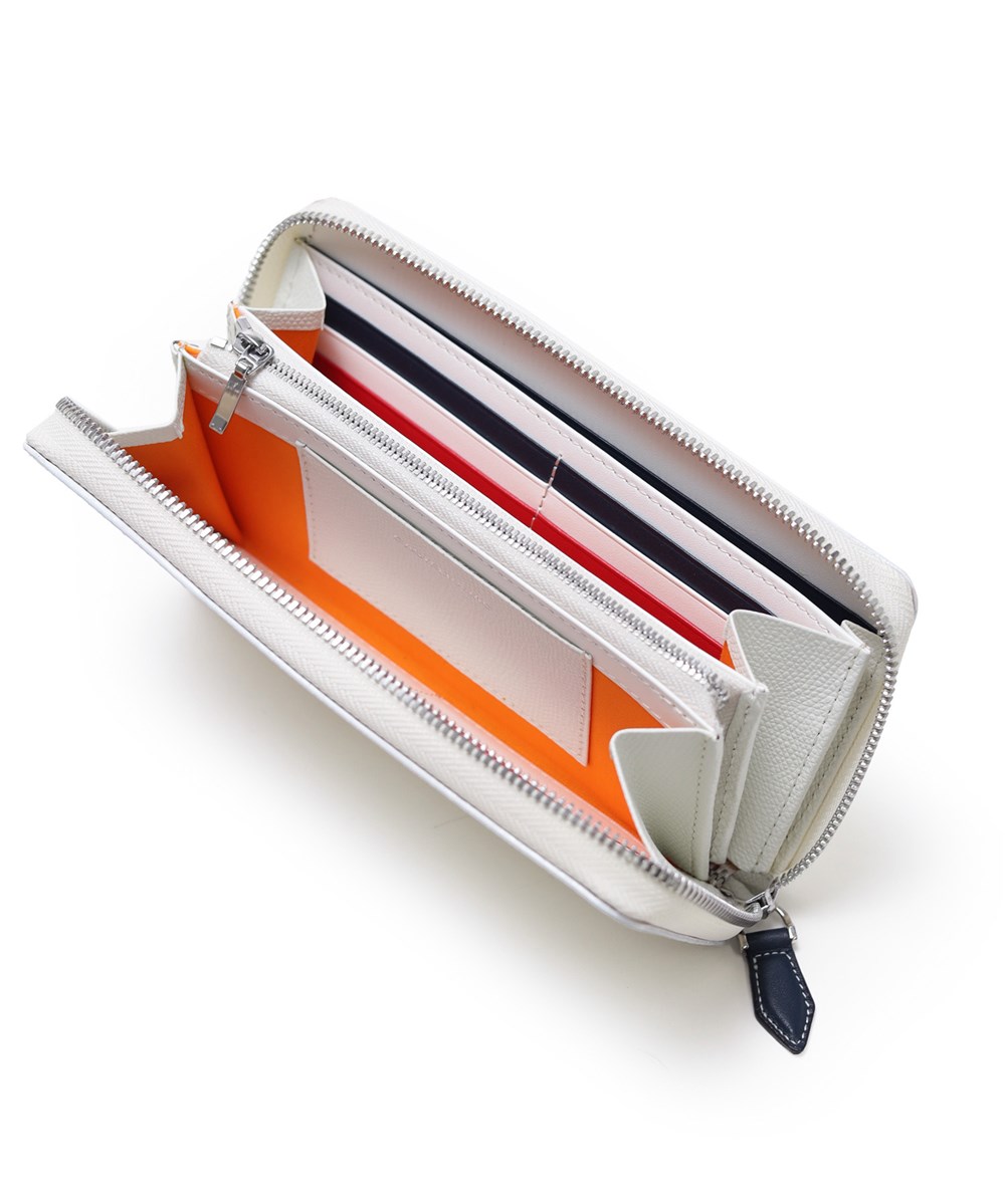 カステルバジャック カルネ小物 ラウンドファスナー長財布 カード段18