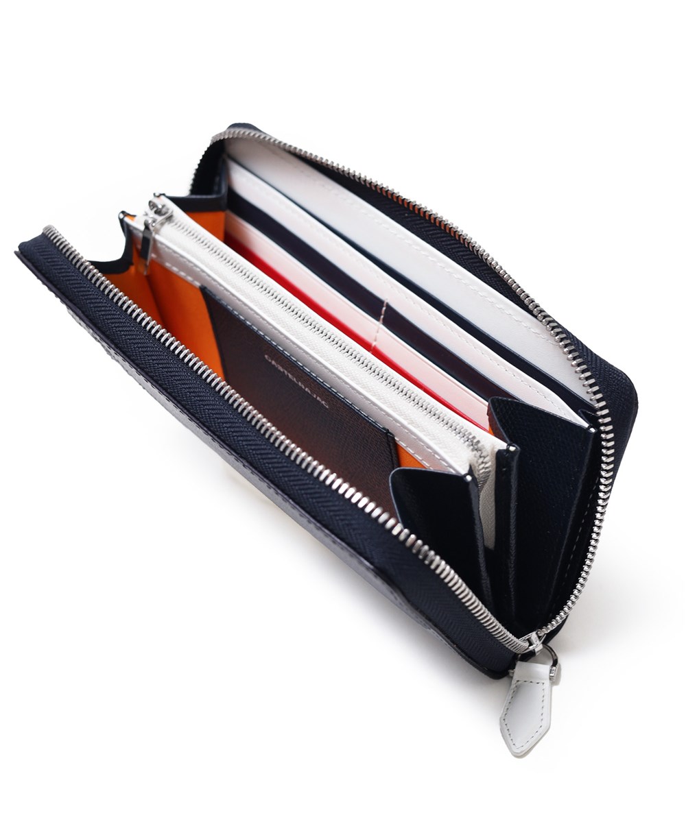 カステルバジャック カルネ小物 ラウンドファスナー長財布 カード段18