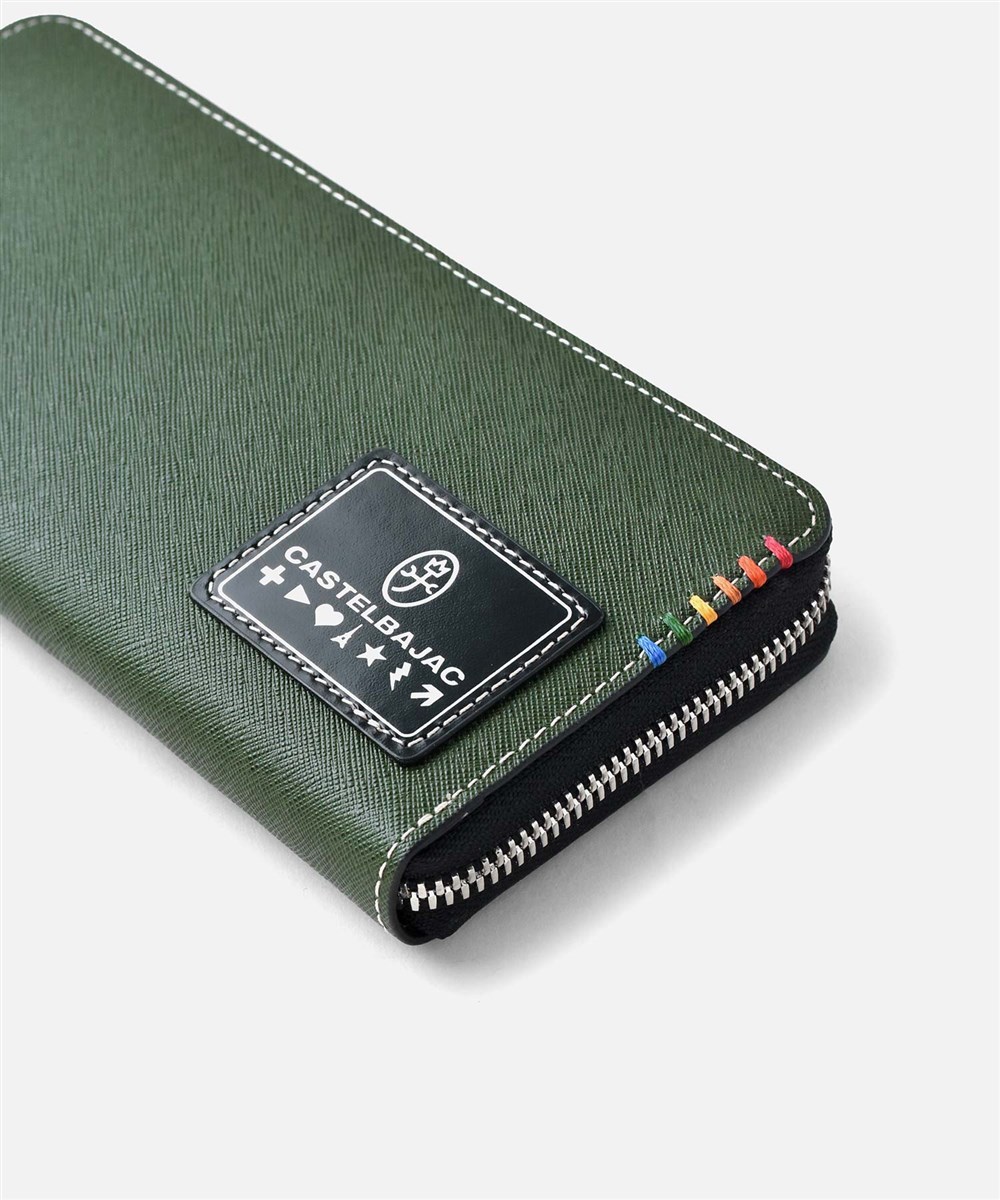 カステルバジャック ソート ラウンドファスナー長財布 カード段13