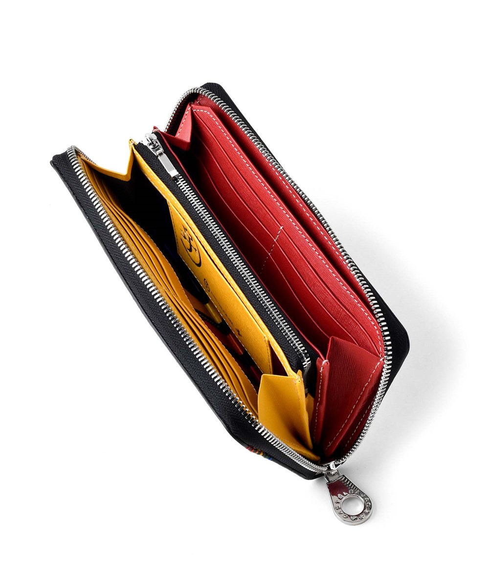 カステルバジャック ソート ラウンドファスナー長財布 カード段13