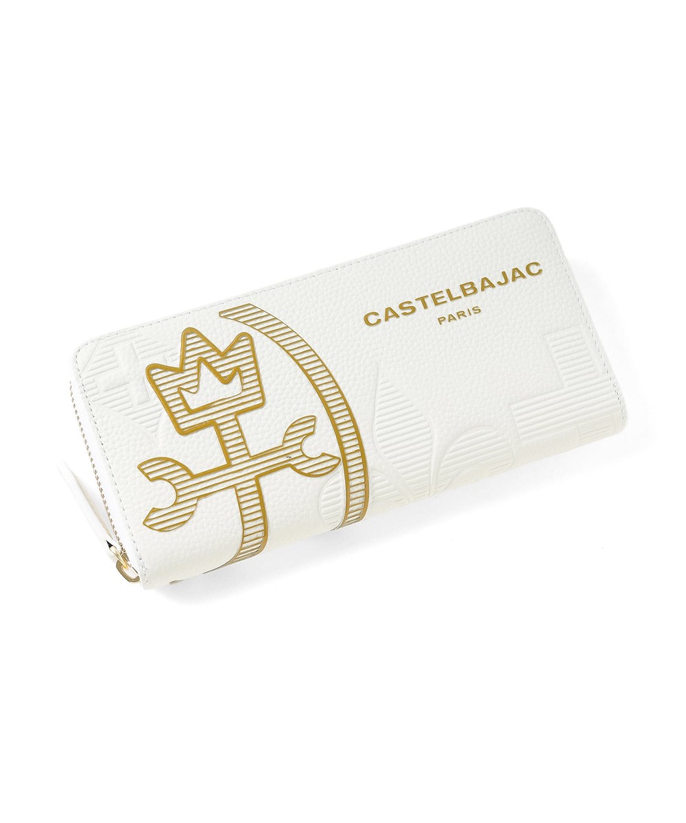 カステルバジャック カヌレ ラウンドファスナー長財布 カード段13