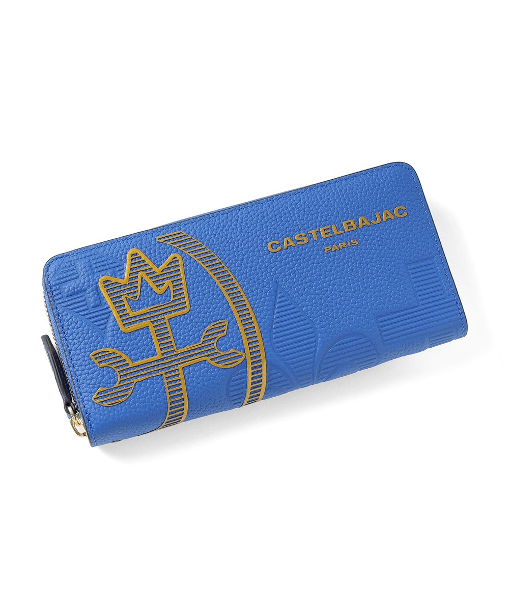 カステルバジャック カヌレ ラウンドファスナー長財布 カード段13
