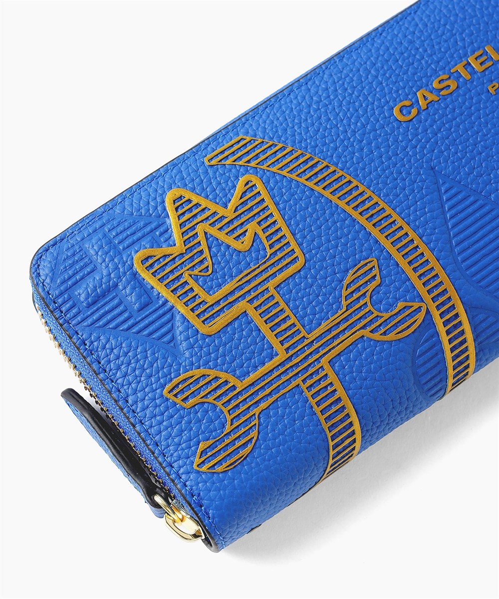 カステルバジャック カヌレ ラウンドファスナー長財布 カード段13