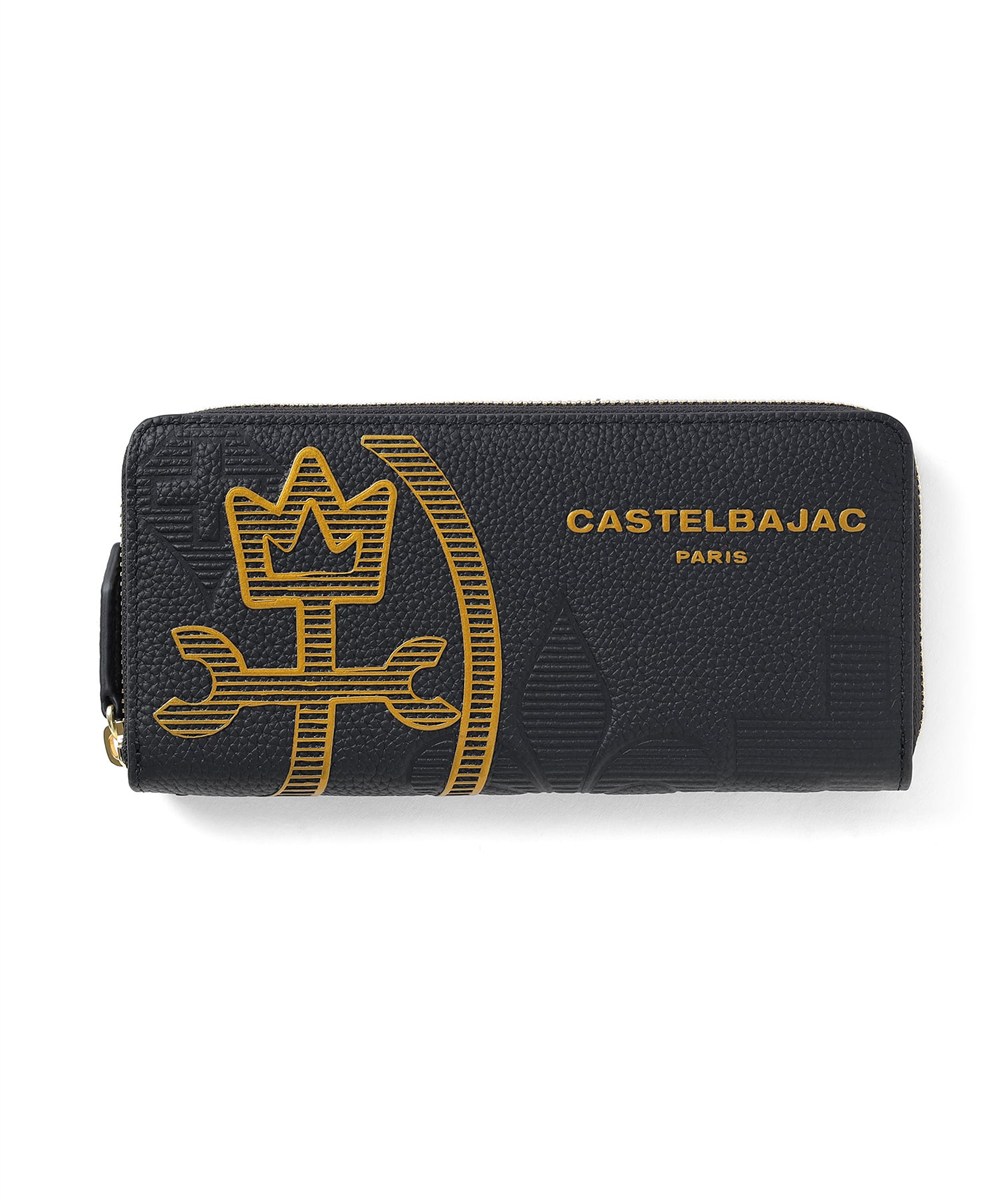 カステルバジャック カヌレ ラウンドファスナー長財布 カード段13
