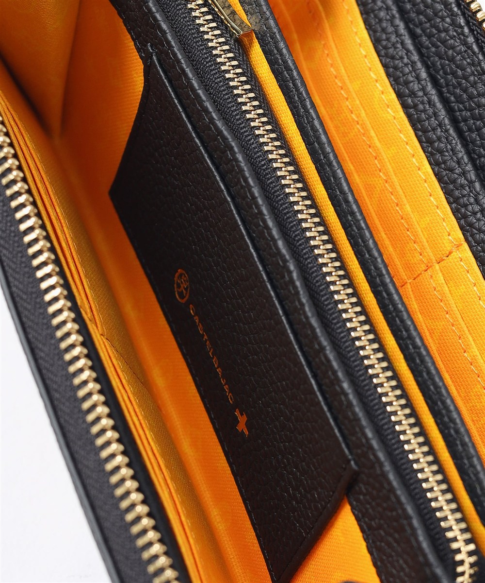 カステルバジャック カヌレ ラウンドファスナー長財布 カード段13