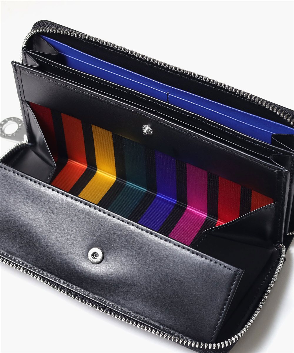 カステルバジャック スレッド ラウンドファスナー長財布 カード段18