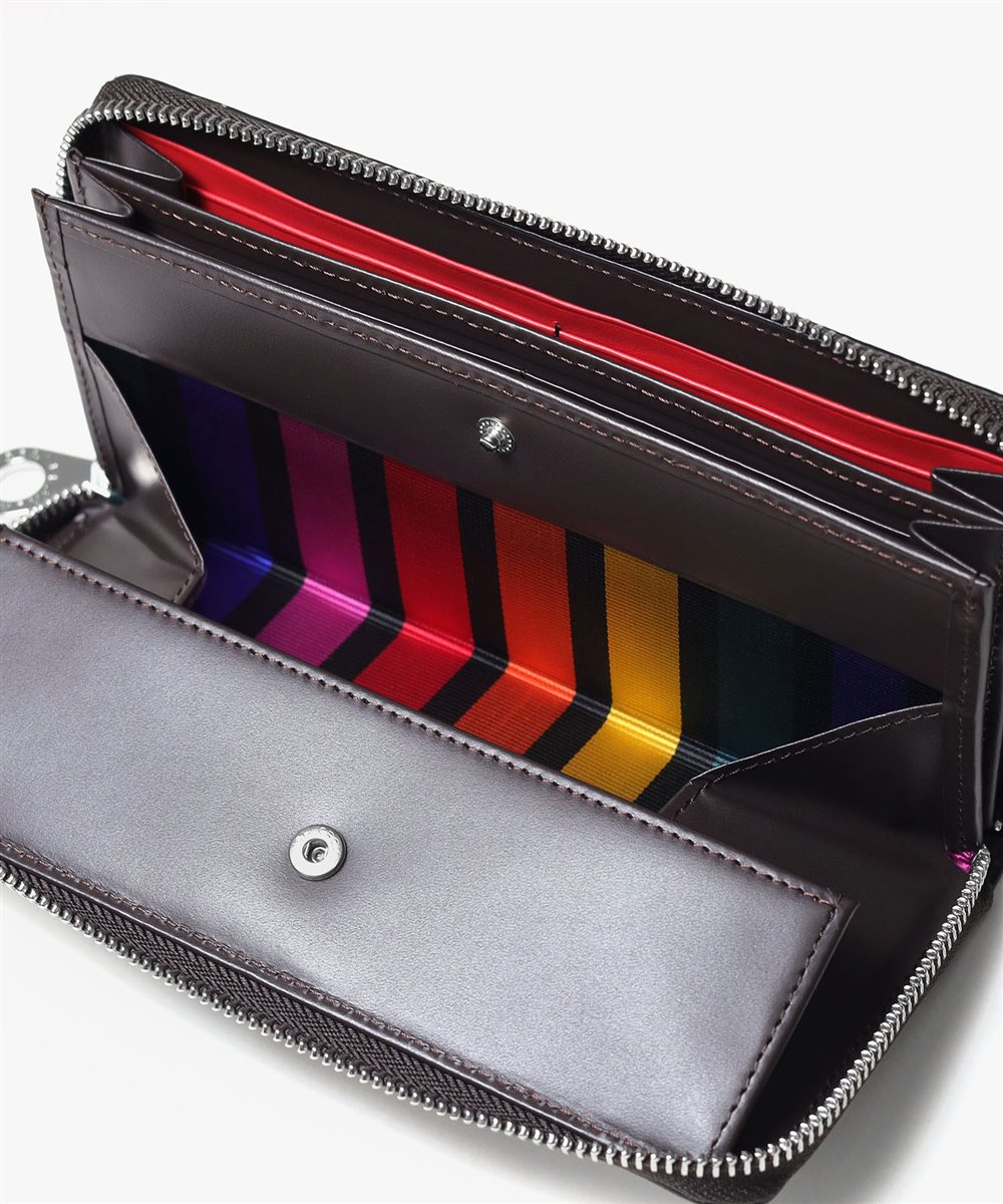 カステルバジャック スレッド ラウンドファスナー長財布 カード段18