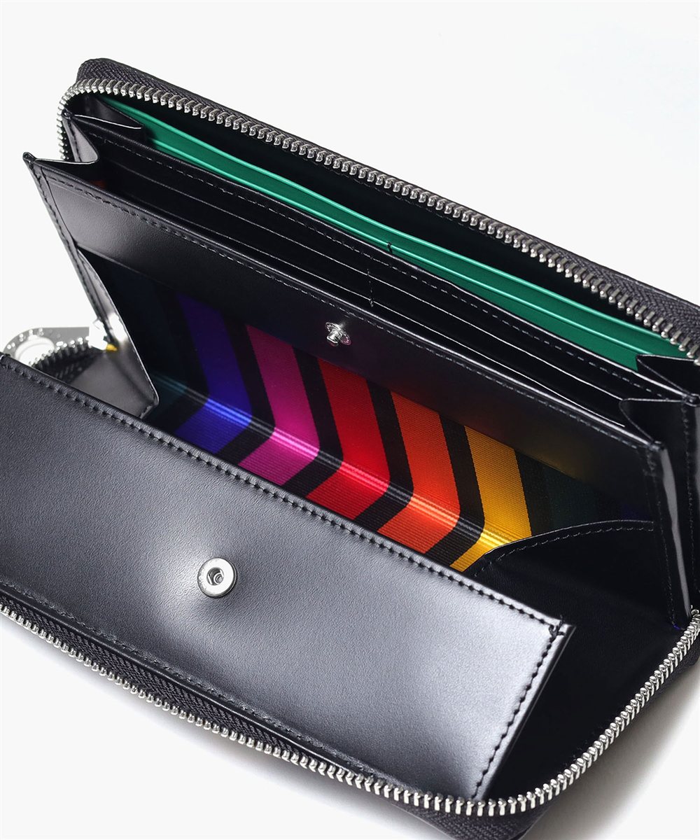 カステルバジャック スレッド ラウンドファスナー長財布 カード段18