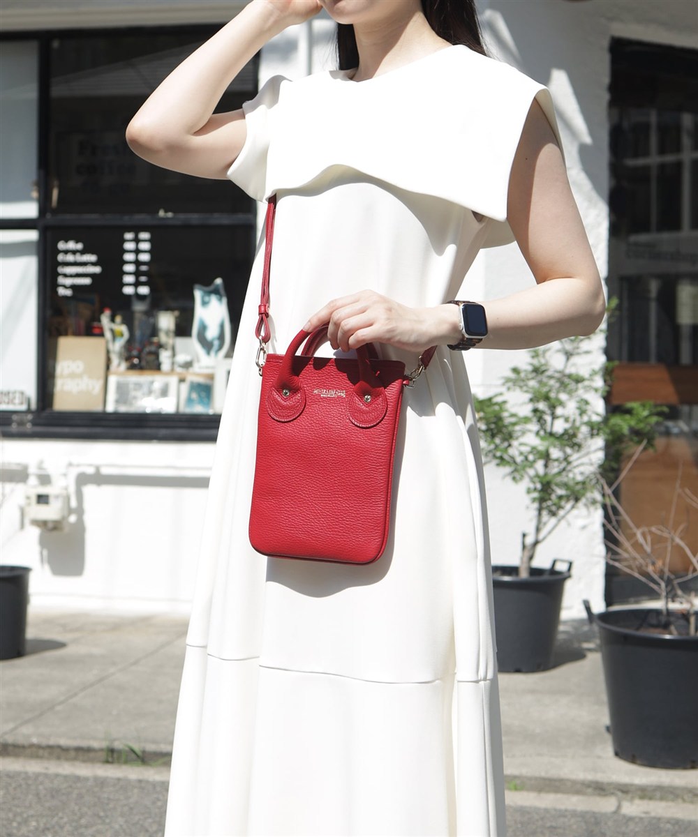 シルバーレイククラブ カールトン レザーミニショルダーバッグ