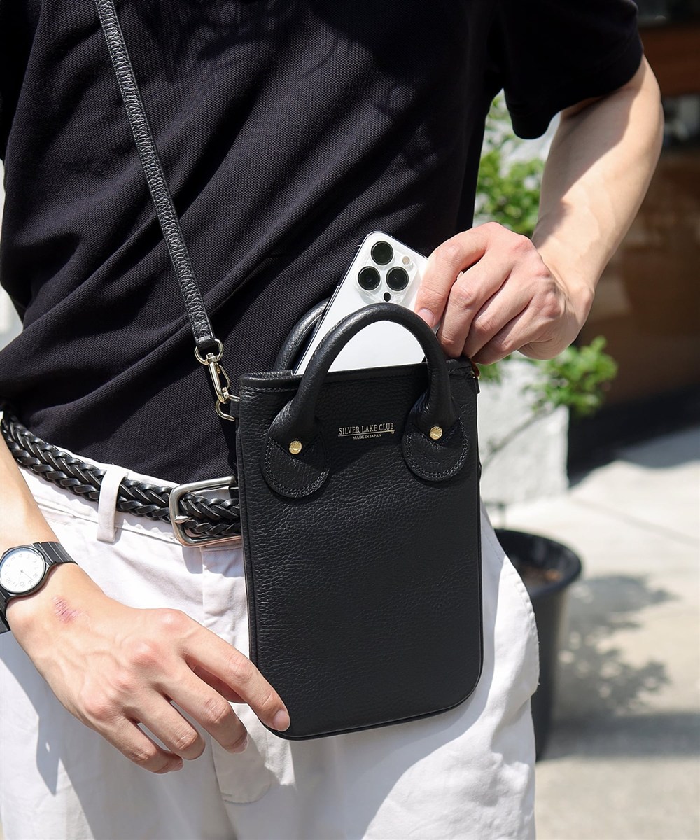 シルバーレイククラブ カールトン レザーミニショルダーバッグ