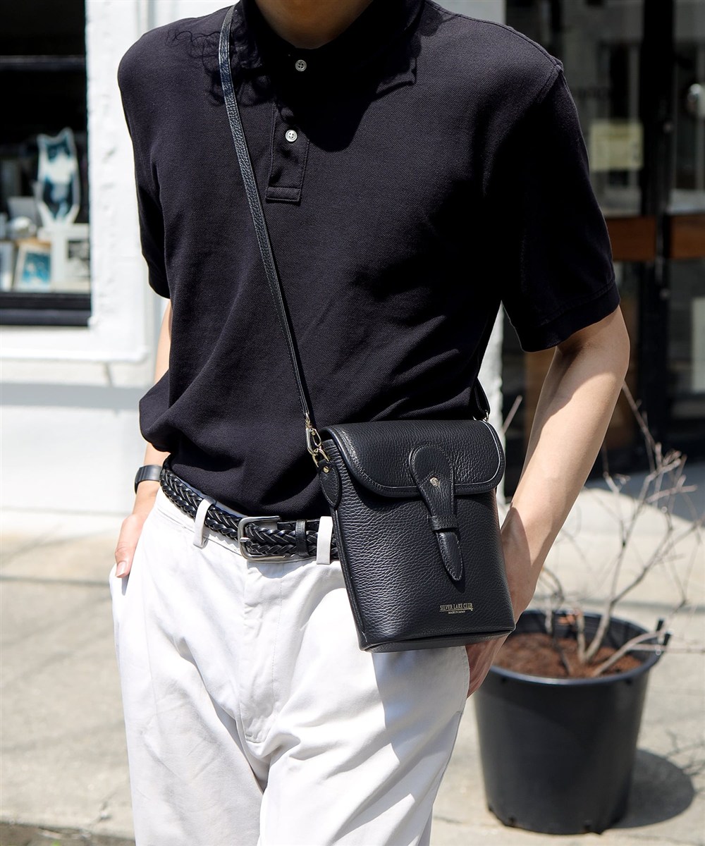 シルバーレイククラブ カールトン レザーミニショルダーバッグ