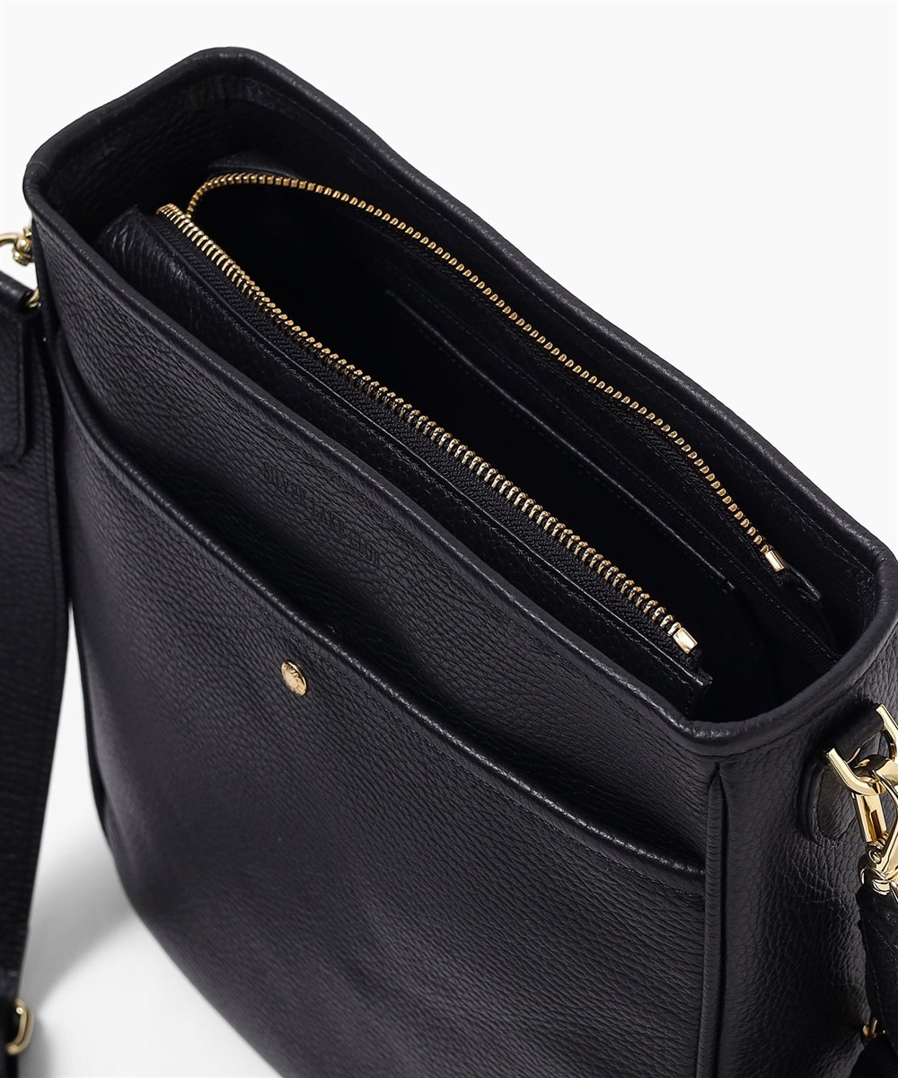 シルバーレイククラブ カールトン レザーショルダーバッグ