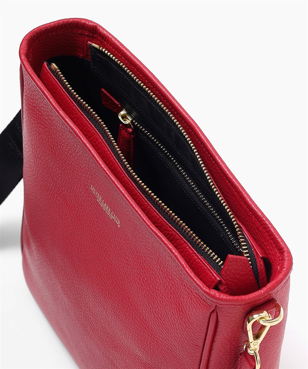 シルバーレイククラブ カールトン レザーショルダーバッグ