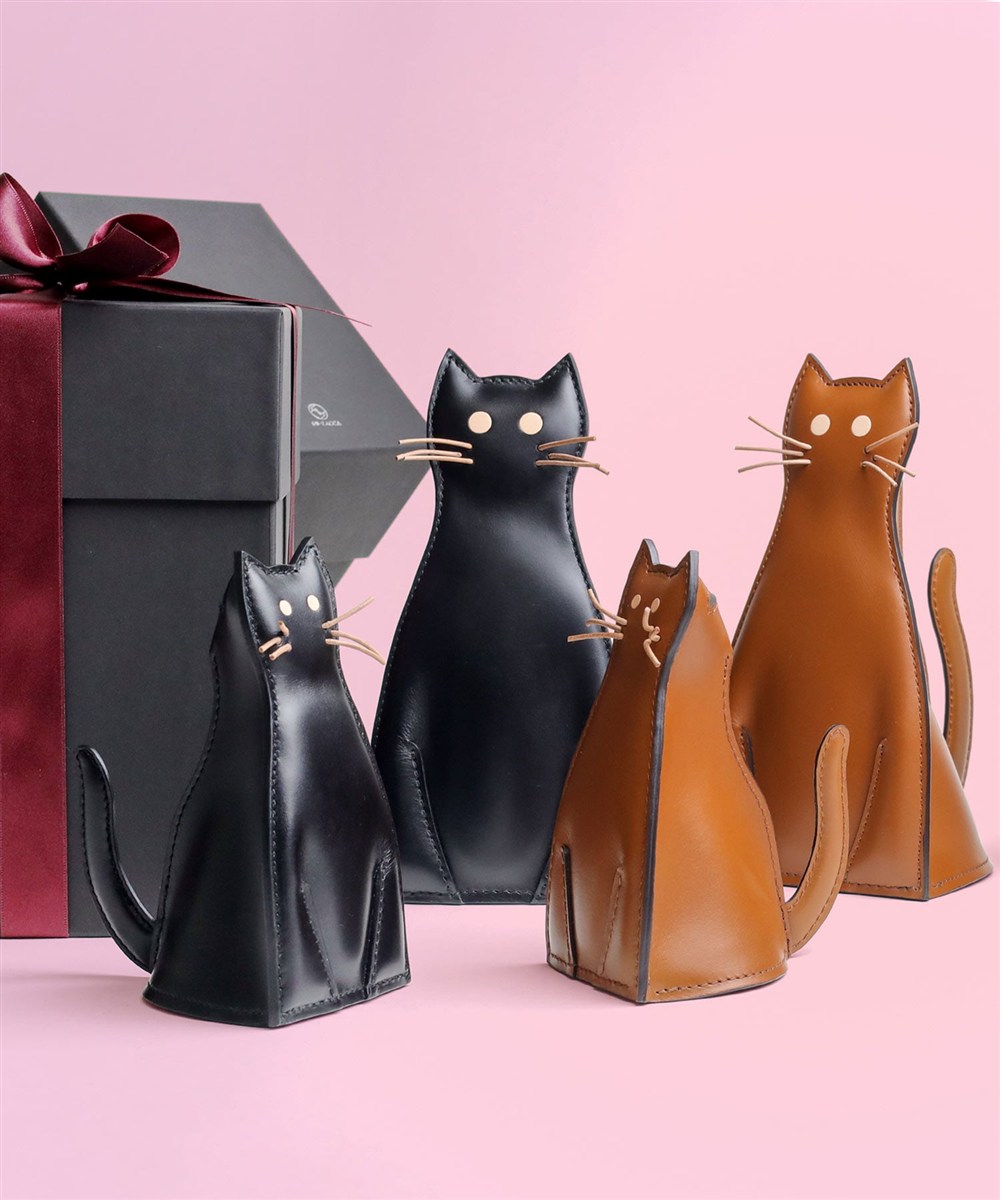 SO-ZACCA ねこの本革貯金箱 小