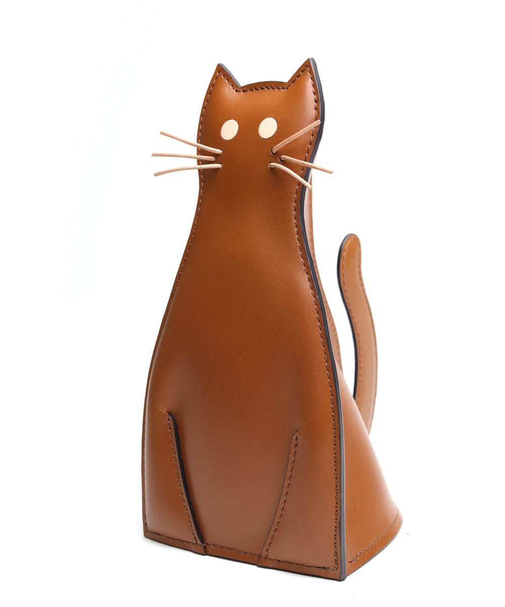 SO-ZACCA ねこの本革貯金箱 大