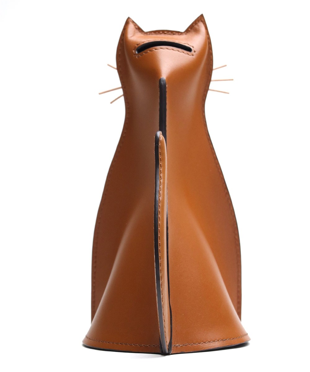 SO-ZACCA ねこの本革貯金箱 大