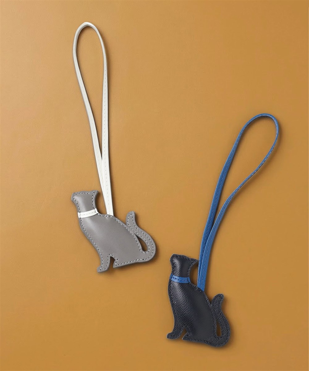 SO-ZACCA レザーアニマルチャーム ネコ