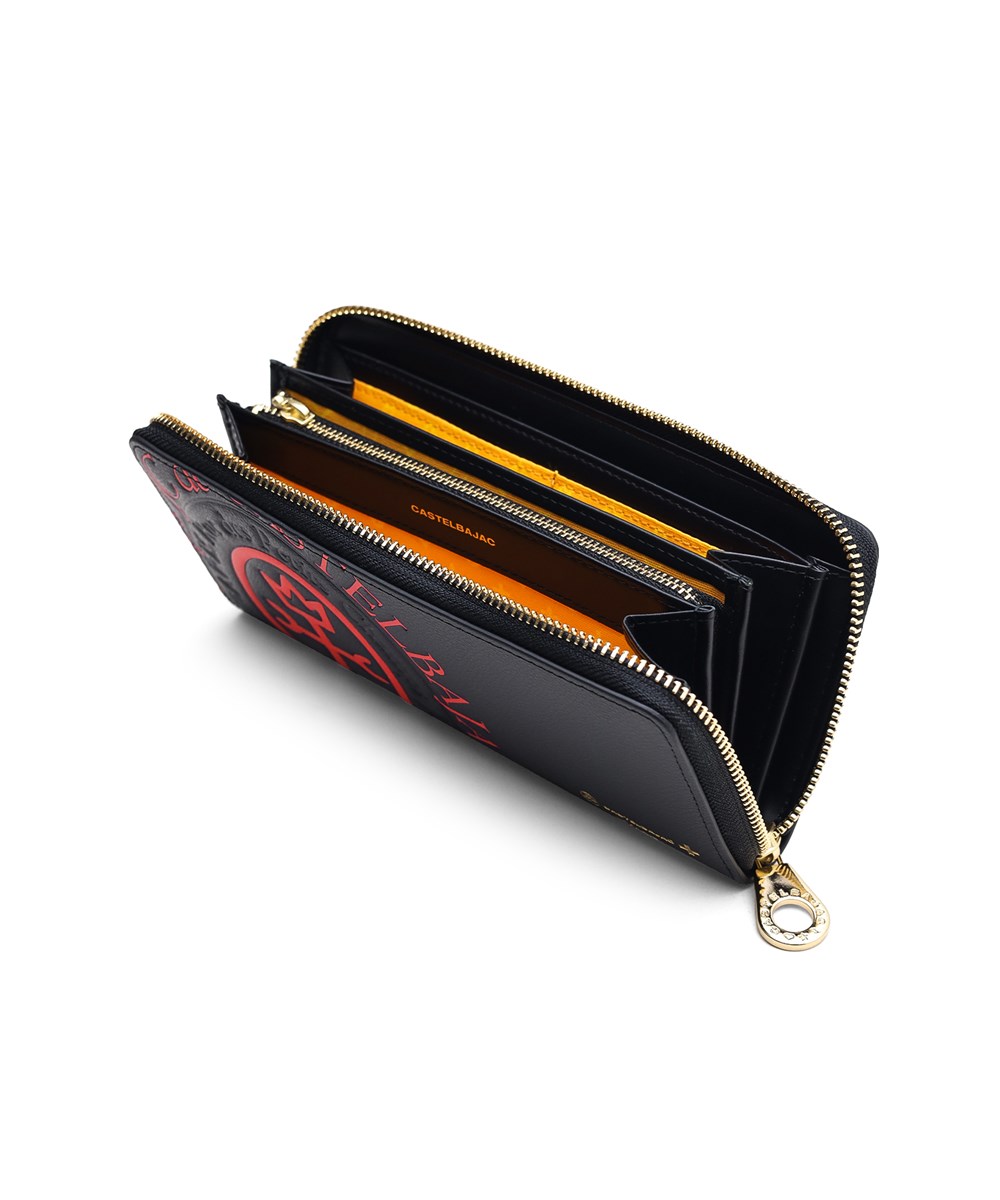 カステルバジャック コメット ラウンドファスナー長財布 カード段12