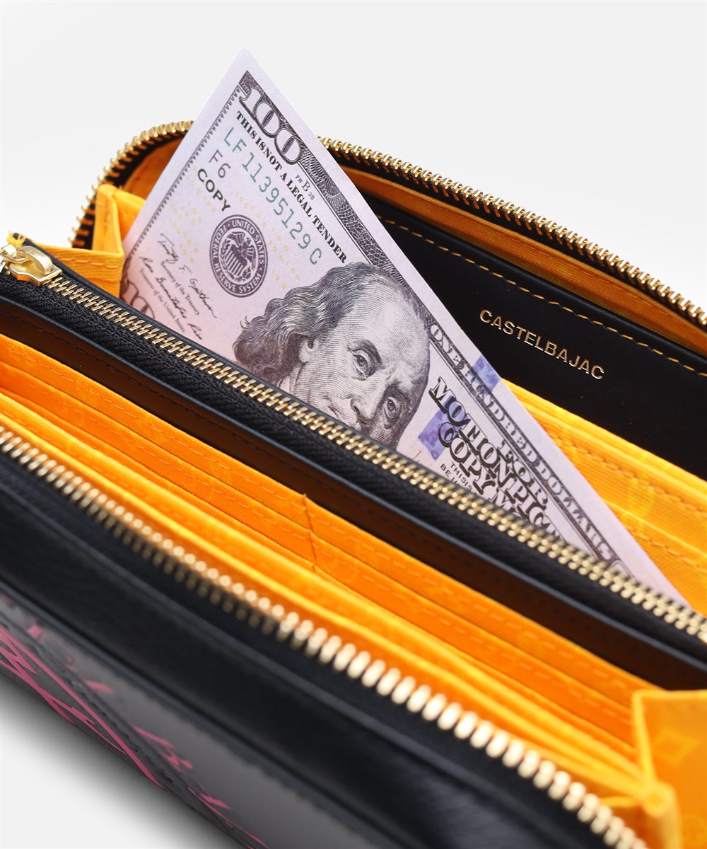 カステルバジャック コメット ラウンドファスナー長財布 カード段36