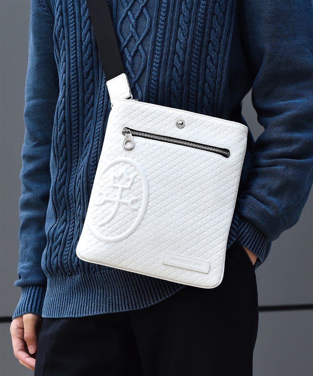 カステルバジャック ガルボ レザーショルダーバッグ B5