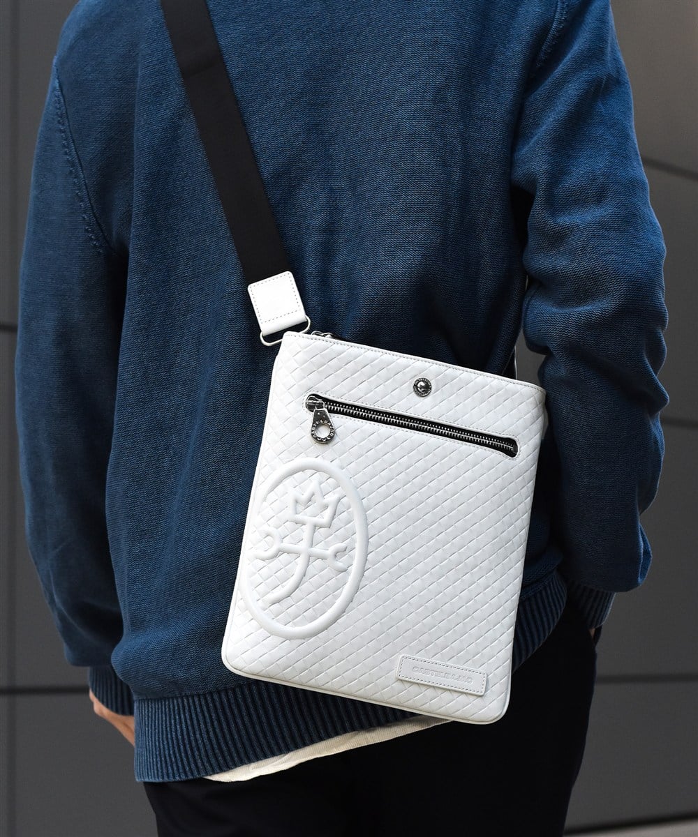 カステルバジャック ガルボ レザーショルダーバッグ B5