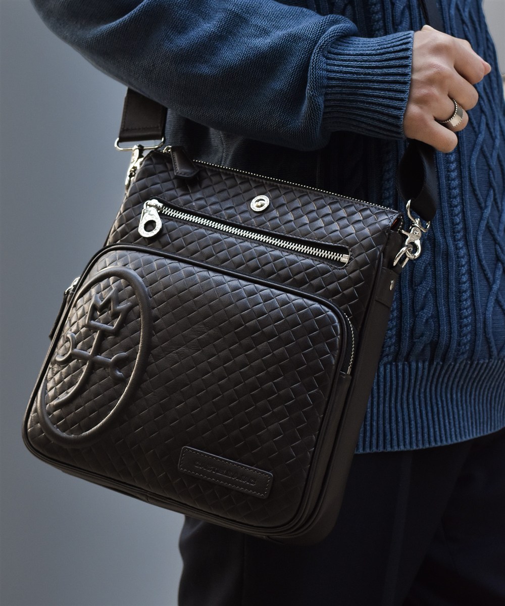 カステルバジャック ガルボ レザーショルダーバッグ B5