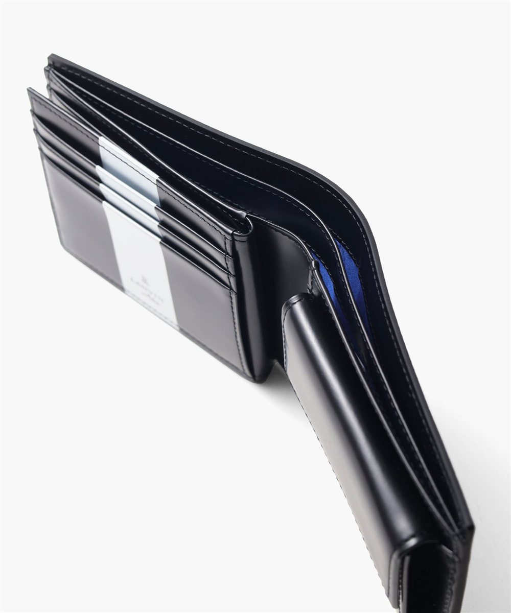 ランバン オン ブルー ワグラムII 二つ折り財布 中ベラ付き カード段7