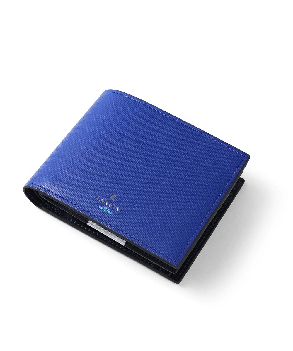 ランバン オン ブルー ワグラムII 二つ折り財布 中ベラ付き カード段7