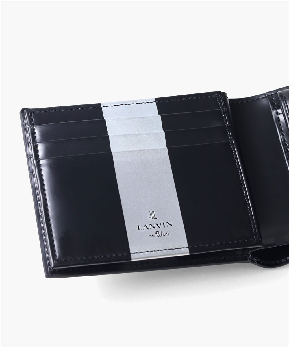 ランバン オン ブルー ワグラムII 二つ折り財布 中ベラ付き カード段7