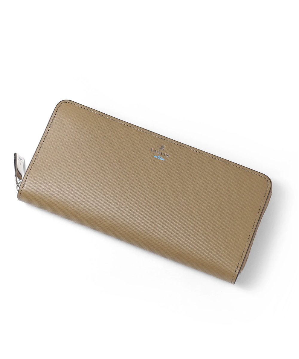 ランバン オン ブルー ワグラムII ラウンドファスナー長財布 カード段12