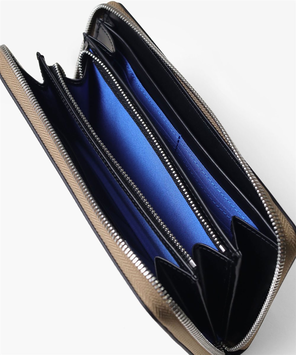 ランバン オン ブルー ワグラムII ラウンドファスナー長財布 カード段12