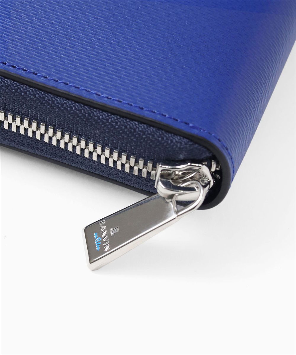 ランバン オン ブルー ワグラムII ラウンドファスナー長財布 カード段12