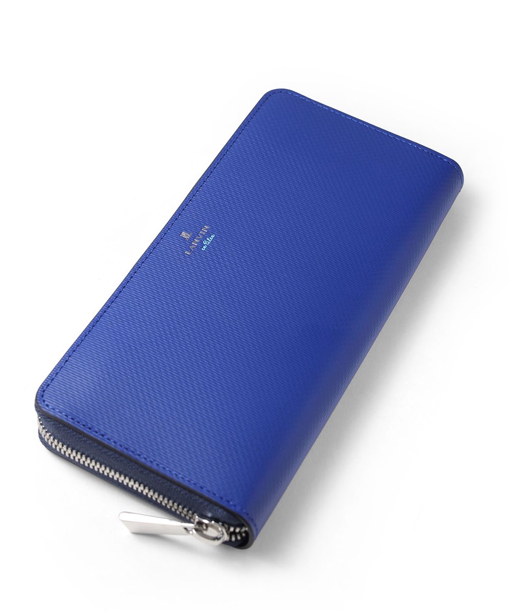 ランバン オン ブルー ワグラムII ラウンドファスナー長財布 カード段12
