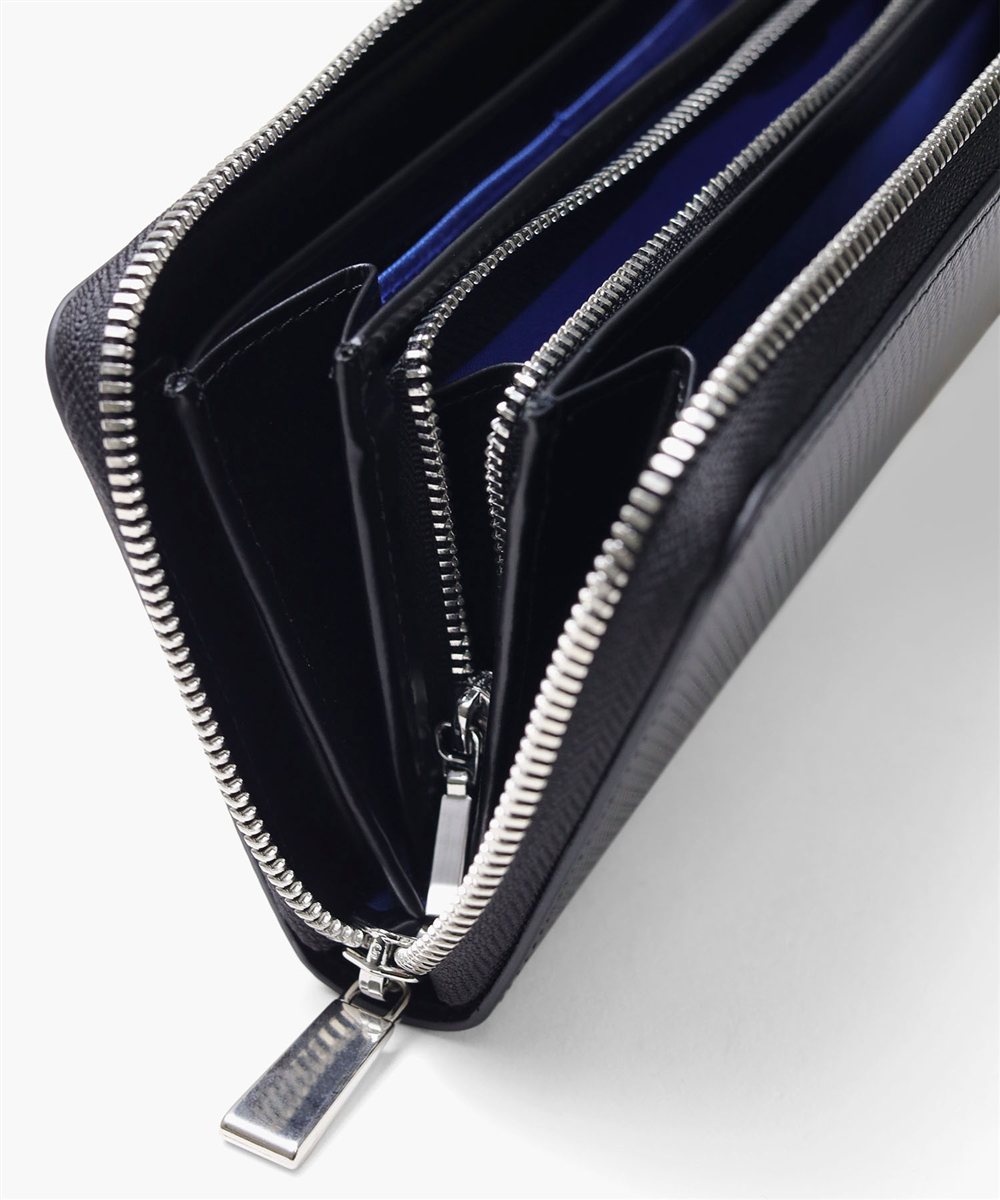 ランバン オン ブルー ワグラムII ラウンドファスナー長財布 カード段12
