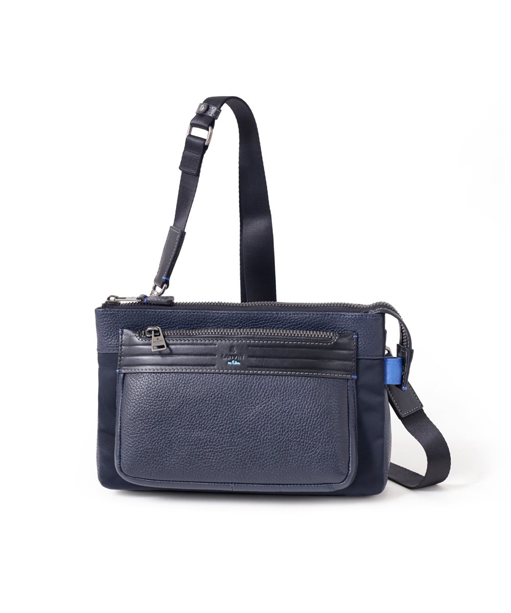 ランバン オン ブルー レイト クラッチ兼ショルダーバッグ