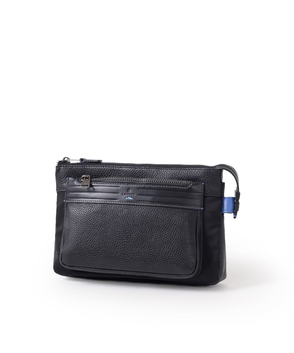 ランバン オン ブルー レイト クラッチ兼ショルダーバッグ