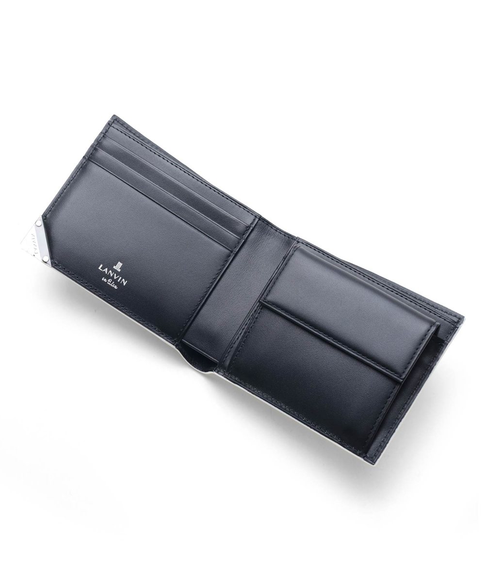 ランバン オン ブルー アクア 二つ折り財布 カード段3