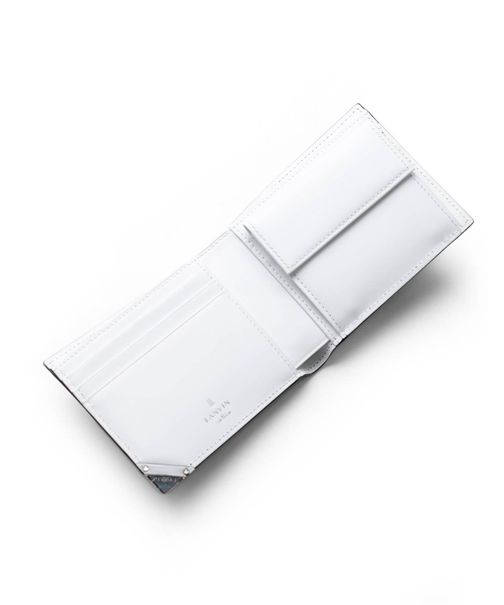 ランバン オン ブルー アクア 二つ折り財布 カード段3