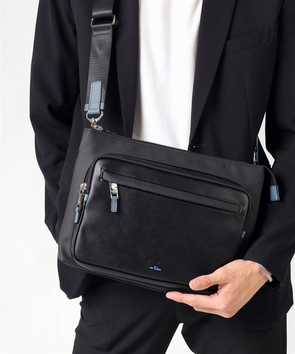 ランバン オン ブルー ドレッセ ショルダーバッグ B5