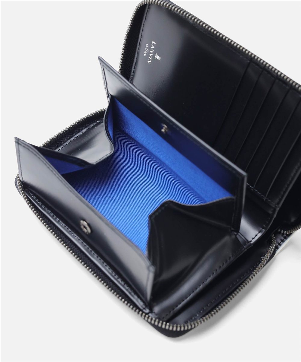 ランバン オン ブルー スウィッシュ ラウンドファスナーセミ長財布（カード段8）【S26KE】