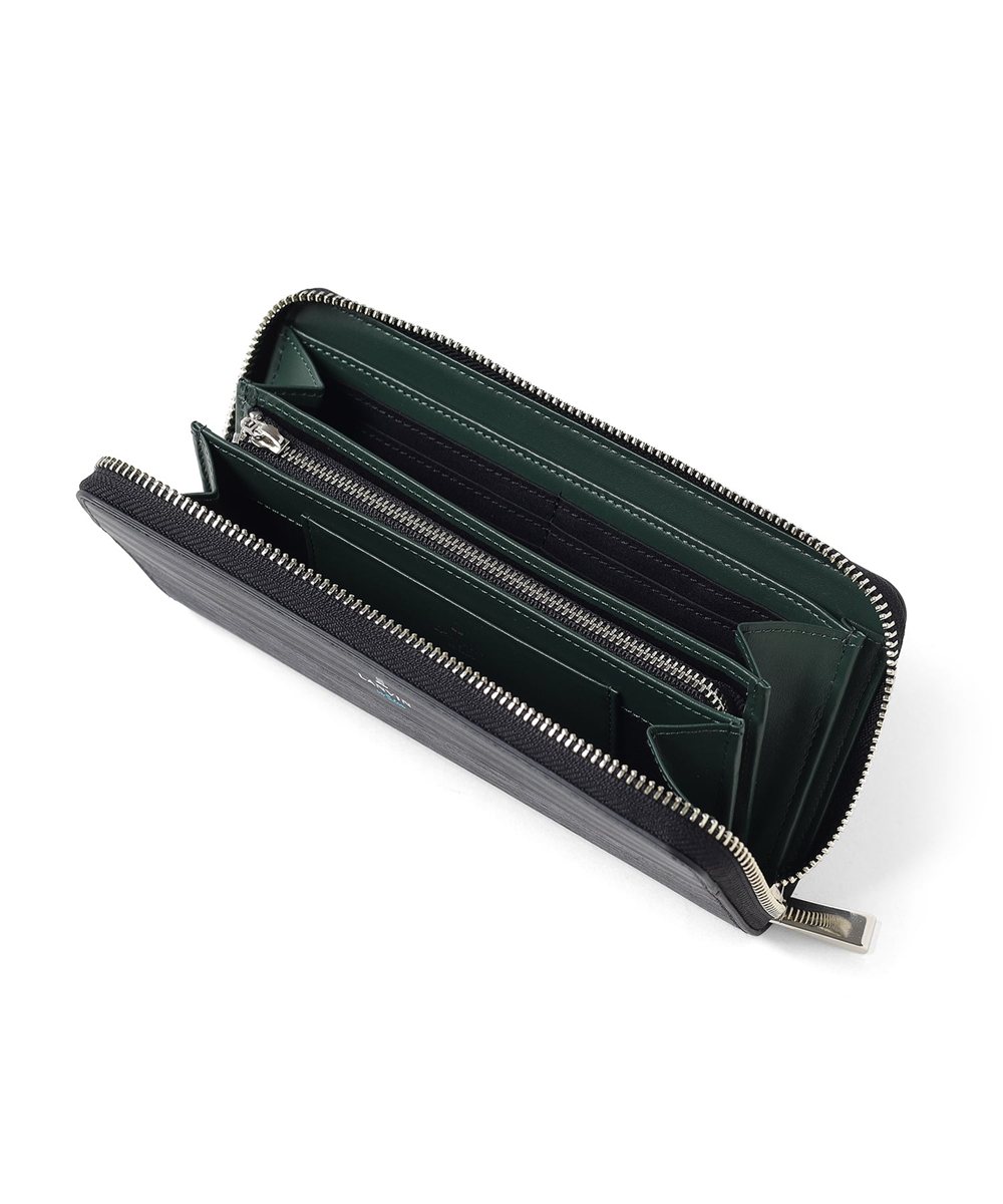 ランバン オン ブルー ロージュ ラウンドファスナー長財布 カード段13