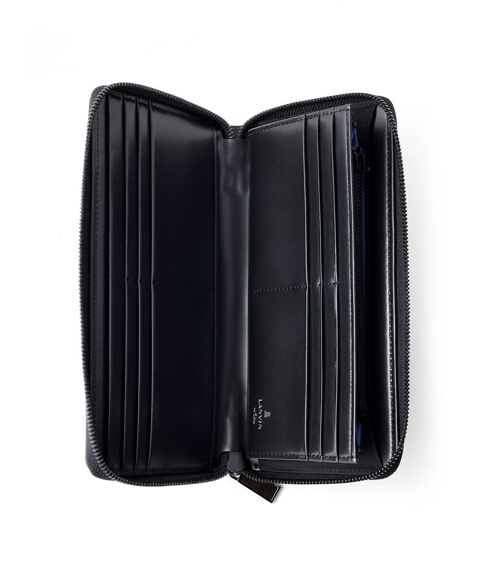 ランバン オン ブルー ディアブロ ラウンドファスナー長財布 カード段12