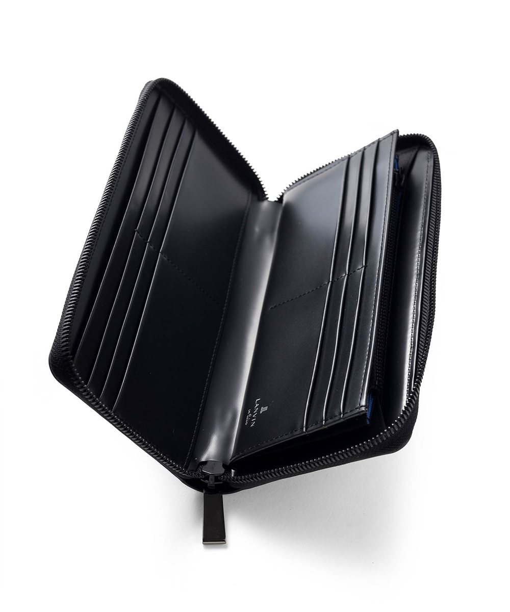 ランバン オン ブルー ディアブロ ラウンドファスナー長財布 カード段12