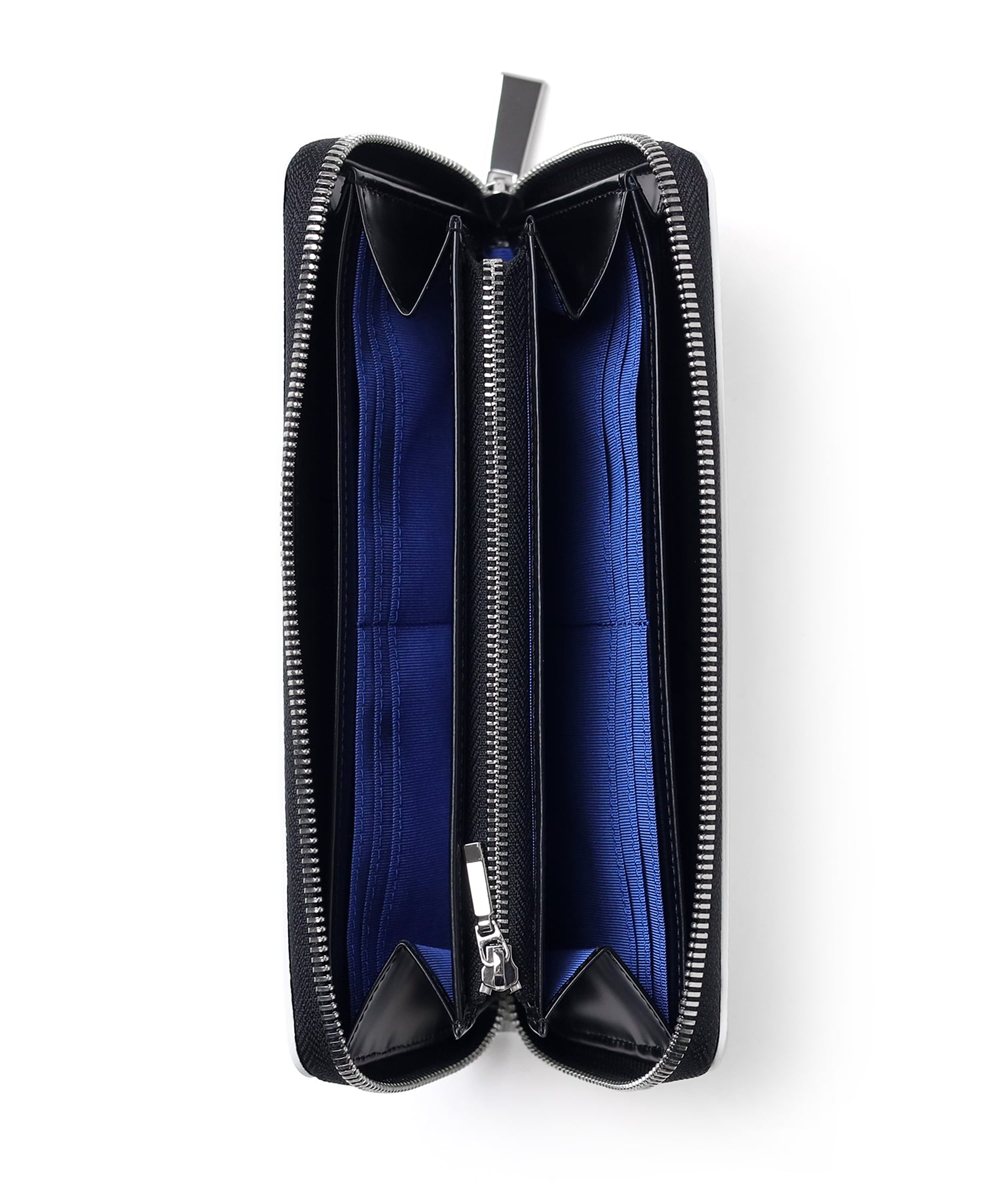 ランバン オン ブルー バトラー ラウンドファスナー長財布 カード段12