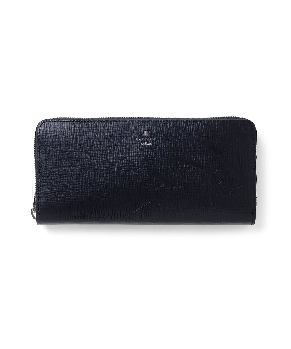 ランバン オン ブルー バトラー ラウンドファスナー長財布 カード段12