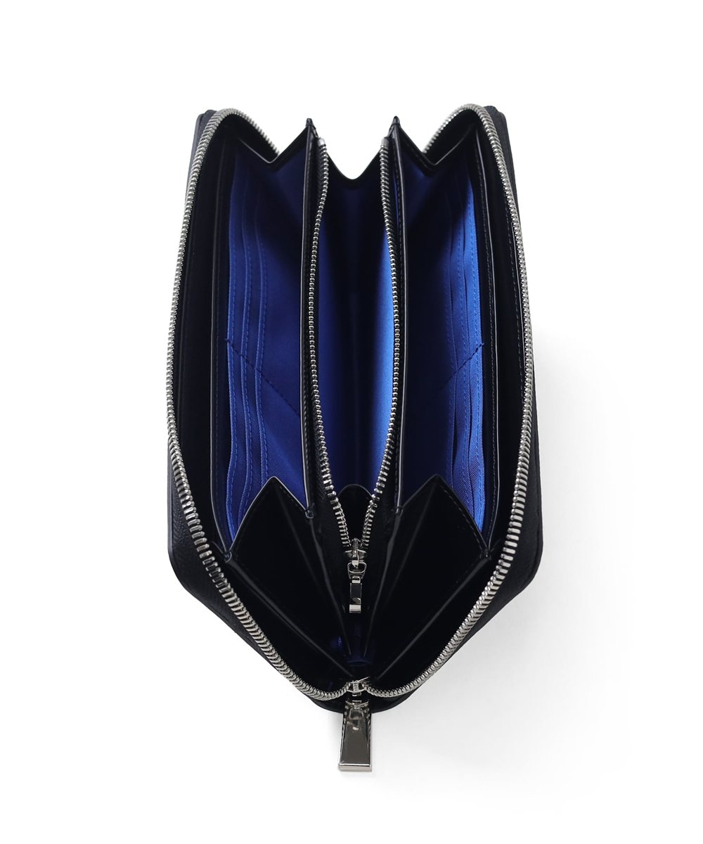 ランバン オン ブルー バトラー ラウンドファスナー長財布 カード段12