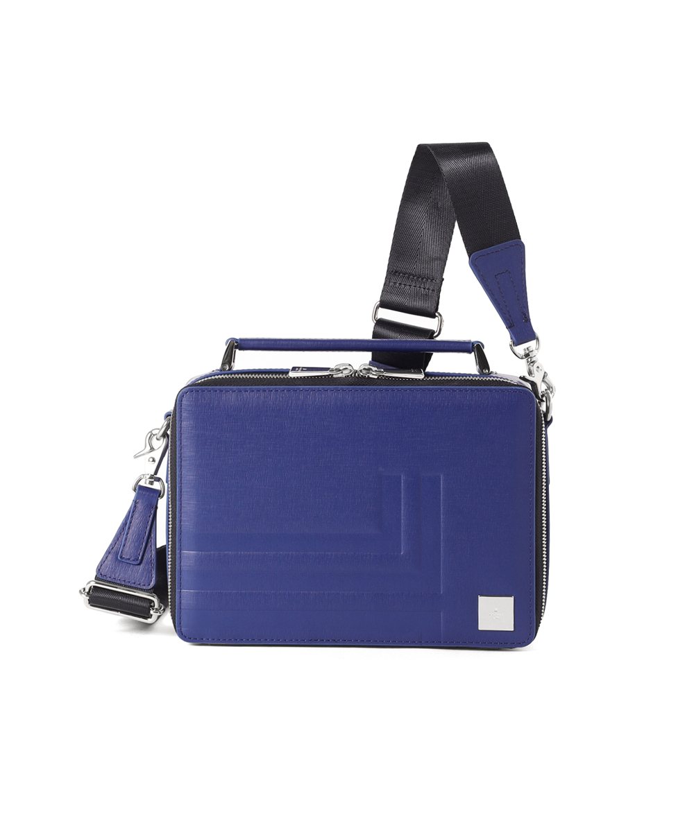 ランバン オン ブルー フィズ レザーショルダーバッグ